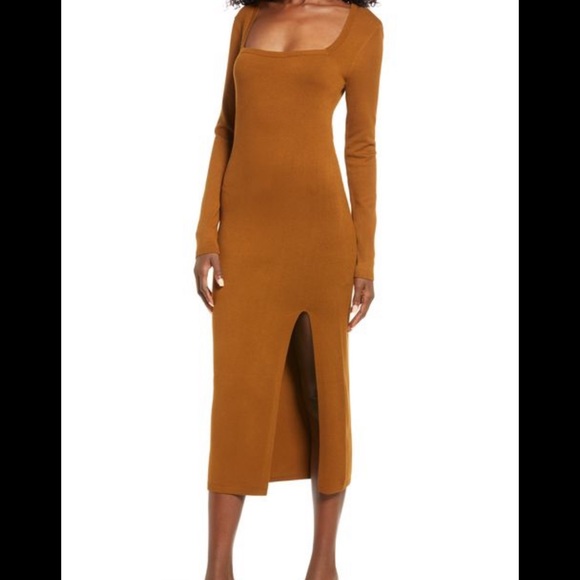 Wilfred Free fitted midi dress with slit - Picture 6 of 7